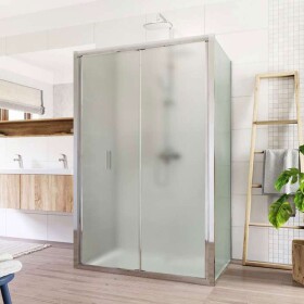 Mereo Sprchový kout, Lima, obdélník do prostoru U, zalamovací, 120x80x120 cm, chrom ALU, sklo Point CK87212K