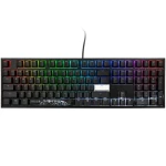 Ducky One 2 PBT Cherry MX-Speed-Silver čierna / herná klávesnica / podsvietená / mechanická / drôtová USB-C / US (DKON1808ST-PUSPDAZT1)