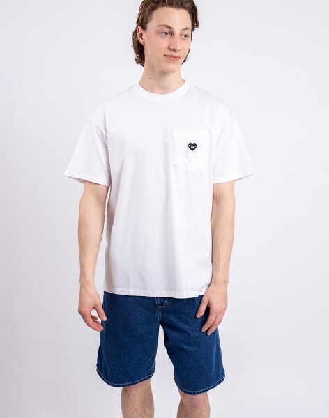 Carhartt WIP S/S Pocket Heart T-Shirt White/Black S