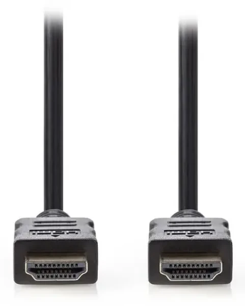 Nedis High Speed HDMI 7,5m čierna / Kábel HDMI / 4K 30Hz / Ethernet / pozlátené konektory (CVGL34000BK75)