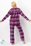 DÁMSKE PYŽAMO LNS 490 B25 2XL-4XL fuchsie 3xl