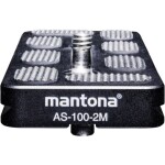 Mantona AS-100-2M doska pre rýchlu výmenu Vonkajší závit=1/4, 3/8; 21464