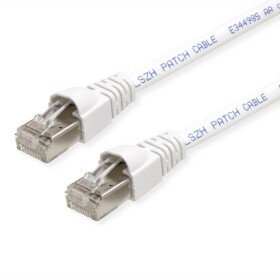 Telegärtner 100008300 RJ45 sieťové káble, prepojovacie káble CAT 6A S/FTP 1.5 m biela dvojžilový tienený, s ochranou, samozhášavý 1 ks; 100008300