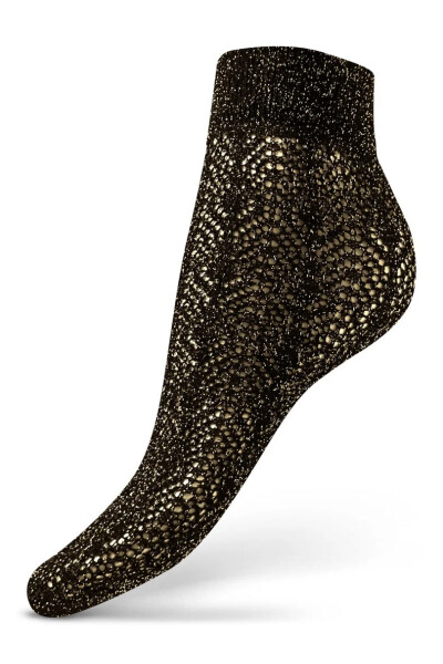 Ponožky LUREX NERO GOLD UNI