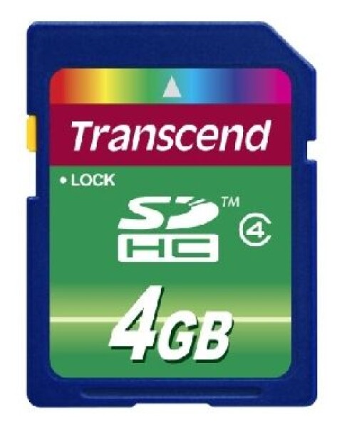 Transcend SDHC karta 4GB Class 4 (TS4GSDHC4)