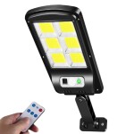 R2 Solárna pouličná lampa 108 COB LED s diaľkovým ovládaním