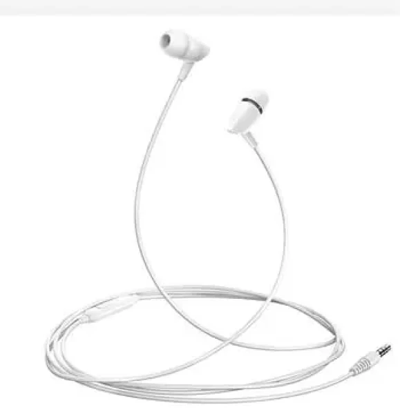 USAMS EP-37 In-Ear Stereo Headset 3.5mm biela (6958444982304)