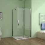 H K - Sprchovací kút SOLO B8 100x70x185 so zalamovacími dverami SE-SOLOB8107