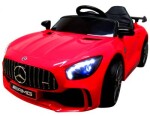 Mamido Elektrické autíčko Mercedes GTR-S, červené s mäkkými EVA kolesami a pohodlným sedadlom, licencované