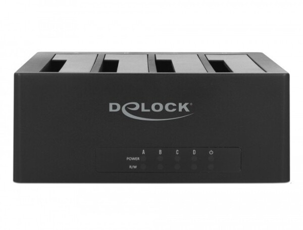 Delock DeLOCK 63930, HDD, SSD, Serial ATA, 2.5,3.5", USB 3.2 Gen 1 (3.1 Gen 1) Type-B, Black, 5 Gbit/s