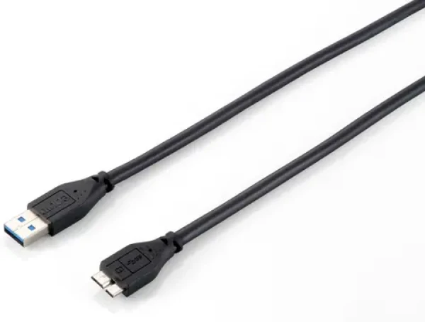 Equip USB-A - Micro-USB B kábel čierna / USB kábel / USB 3.0 / 5 Gbit / s / 1,8 m (128397)