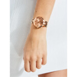 GUESS hodinky Rose Gold-tone Analog Watch Ružovozlatá