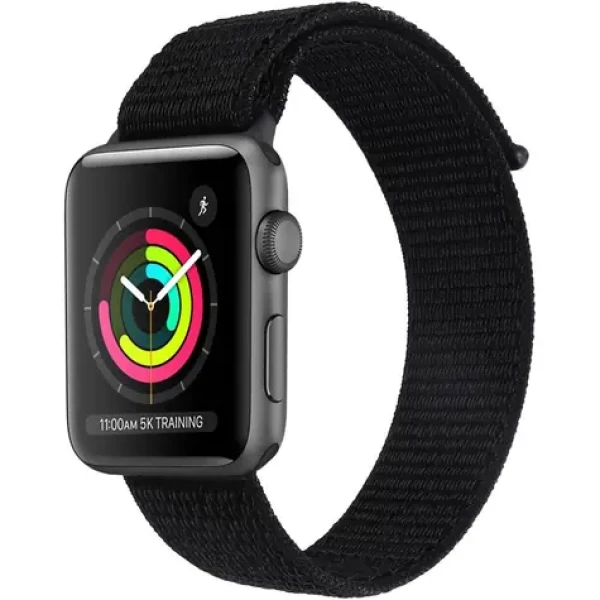 YENKEE YWB 040 AW Nylonový remienok pre Apple Watch 42 44 45 49 mm čierna (8590669367849)