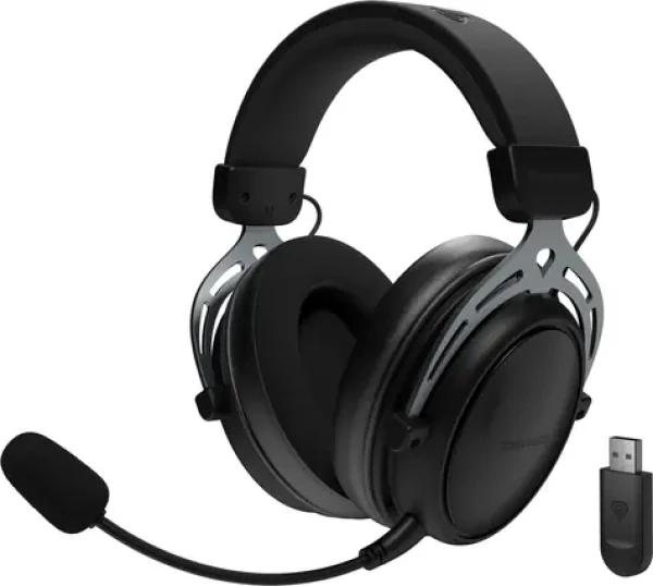 Genesis Toron 706 čierna / Herné slúchadlá s mikrofónom / Bluetooth / USB-C / Otočné ovládanie / 1500 mAh (NSG-2340)
