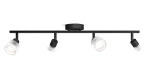 Horen LED bodové svietidlo čierne / Bodové svietidlo / 4x5W / 220-240V (SKL000532618)