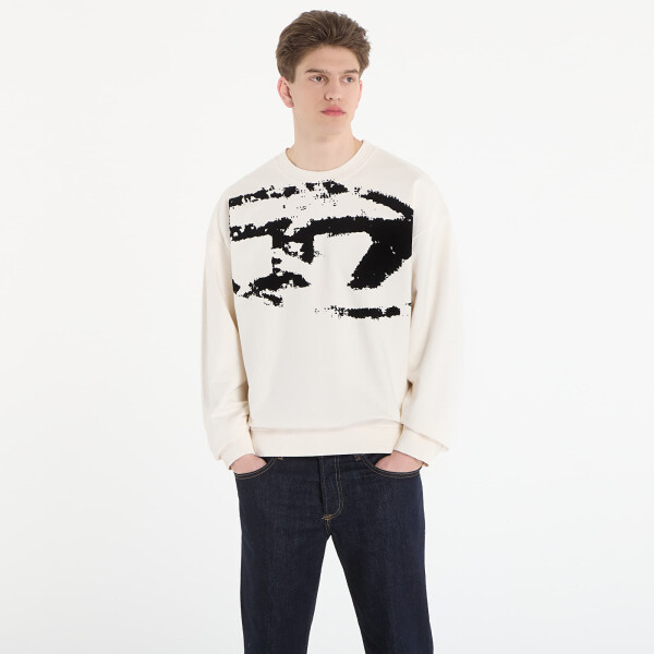 Mikina Diesel S-Boxt-N5 Sweatshirt White L