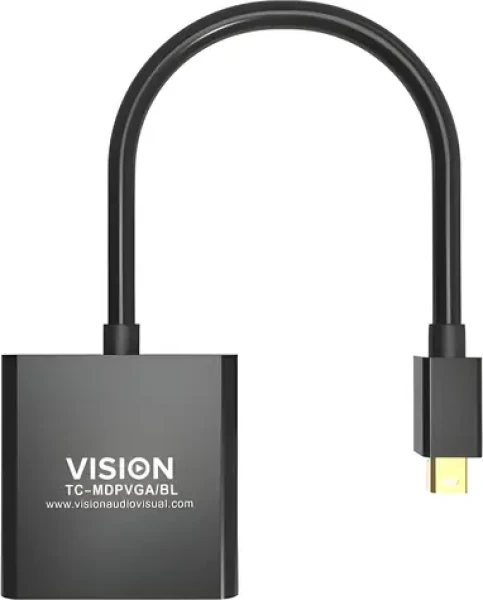 Vision Professional čierna / Adaptér / Mini DisplayPort - VGA / MM (TC-MDPVGA/BL)