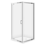 CERSANIT/S - SPRCHOVÉ DVERE 80 TRANSPARENT SKLO + vanička S154-005-SET1