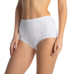 Dámske nohavičky 6pack white MANUELA - Lama 3XL bílá