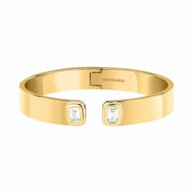 Trussardi Luxusný otvorený pozlátený náramok T-Design TJAYV01