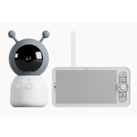 Teslá Smart Camera Baby + BD300 TSL-CAM-BD300 bielo-šedá / 2K / IR LED 10m / 2-cestné audio / microSD / Wi-Fi (TSL-CAM-BD300)