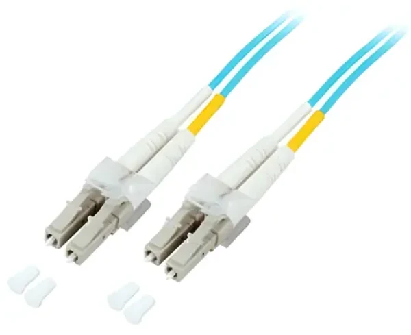 EFB tyrkysová / Patch kabel / LC/LC duplexní / Multimode 50/125 OM3 / 10 m / LSZH (O0312.10)