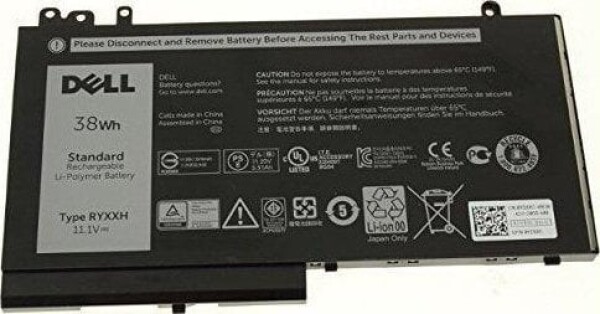 Dell Battery, 38WHR, 3 Cell,