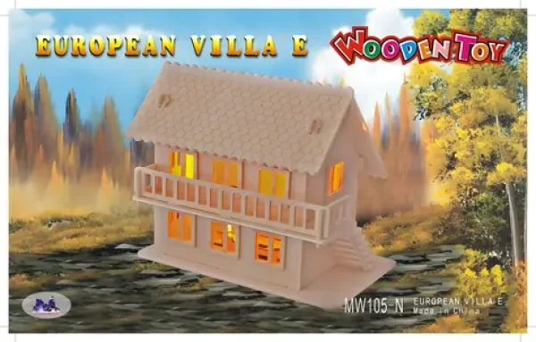 Woodcraft Drevené 3D puzzle Vila