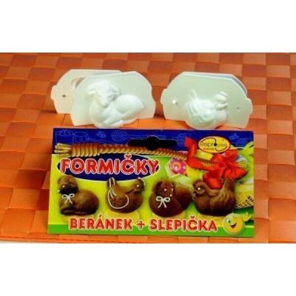 Cukrářské formičky 3D 2 ks beránek a slepička - Reproplast - Reproplast