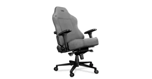 Yumisu 2054 Material šedá / Herná stolička / látka / nastaviteľné / pojazdné kolieska / nosnosť 150 kg (Y-2054-LB-M)