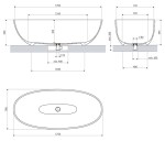 OMNIRES - SHELL M+ Voľne stojaca vaňa, 175 x 78 cm, matná béžová SHELL175WWDB