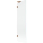 MEXEN/S - Lunar L vaňová zástena FIX 50 x 150, transparent, meď kartáčovaná 897L-050-000-65-00