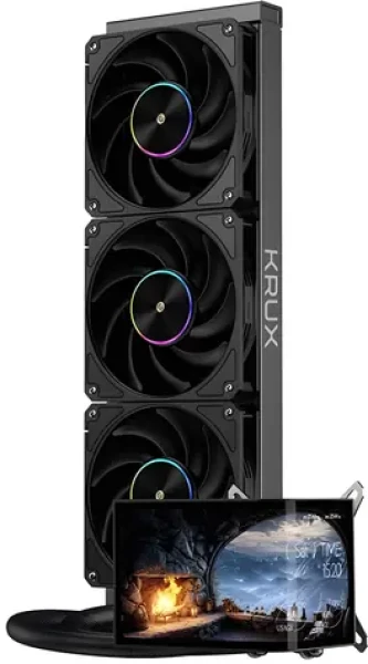 KRUX HydroArc 360 čierna / Komplet vodného chladenia CPU / 360 mm / 3x 120mm / ARGB (KRXE010)