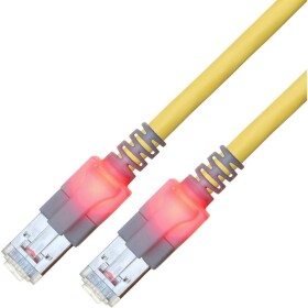 Easylan CS1OYCDCD0250 RJ45 sieťové káble, prepojovacie káble CAT 6 S/FTP 25.00 m žltá dvojžilový tienený, bez halogénov, samozhášavý 1 ks; CS1OYCDCD0250