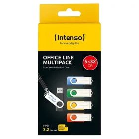 INTENSO Office Line 32GB viacfarebná, multipack 5 ks / Flash disk / USB 3.2 Gen 1 / USB-A (3543585)