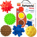 Mamido Tullo Farebné senzorické loptičky Sensorky 5 ks 417