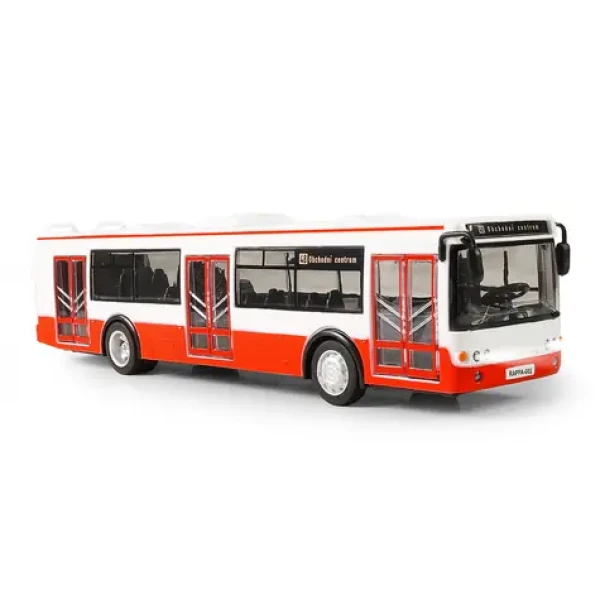 Rappa 240650 Autobus ktorý hlási zastávky česky 28 cm červená