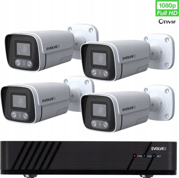 Evolveo kamerový systém Detective IP8 SMART, 4 kamery
