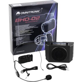 Omnitronic BHD-02 mobilné PA reproduktory 5 cm 2 palca na batérie 1 ks; 11038882