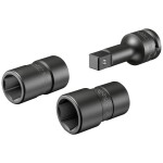 Hazet sada nástavcov pre nástrčný kľúč, Štvorhran, 1/2 (12.5 mm), 3-dielna, 900SLG-1822/3; 900SLG-1822/3