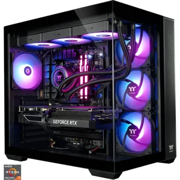 Thermaltake FTW RTX 5070 Ti čierna / Herné PC / AMD RYZEN 7 7800X3D / 32GB DDR5 / 2TB SSD / RTX 5070 Ti 16GB / W11H (PC-000087-DE)