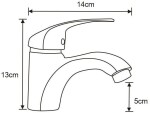 MEXEN/S - Fabia R05 Set umývadlovej a vaňovej batérie s príslušenstvom, chróm 746503R05-00