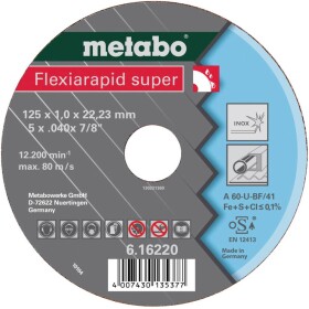 Metabo 616229000 rezný kotúč lomený 25 ks; 616229000