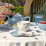 GREEN GATE Oválný tanier Alice Ice Blue