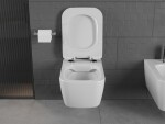MEXEN/S - Stella Závesná WC misa vrátane sedátka s slow-slim, duroplast, biela 30680800