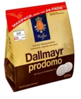 Dallmayr Prodomo Senseo pody 28 ks / Pody Senseo / 100% Arabica (4008167703808)