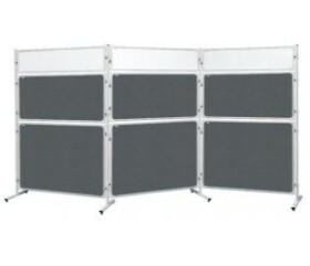 2x3 Modular tabuľa 120x180 cm filcový šedý / Panel pre modulárny stenový systém (5907627309156)