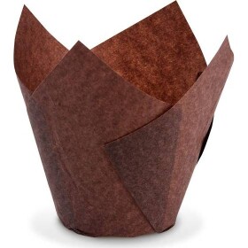 Tulipánový cukrárenský košíček hnědý 50 x 85 mm 100 ks - Wimex - Wimex