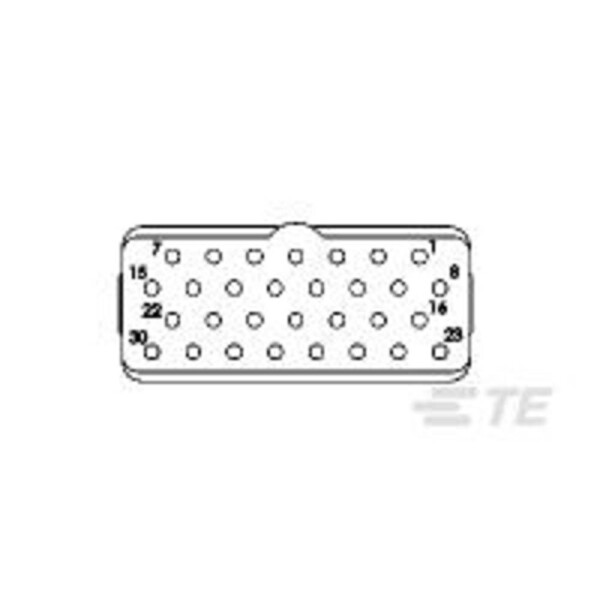 TE Connectivity 1738171-1 1 ks Package; 1738171-1