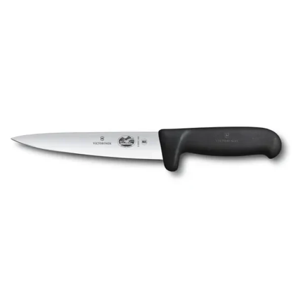 VICTORINOX Vykrvovací nôž Fibrox čierna / 16 cm (5.5603.16M)